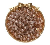 BTYQKZVPM Perline di Perle finte Tinte, Perline distanziatrici in Vetro craquelé da 8 mm Multicolore, 50/100 Pezzi, for la creazione di Gioielli Fai Te(Brown,100pcs)