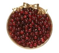 BTYQKZVPM Perline di Perle finte Tinte, Perline distanziatrici in Vetro craquelé da 8 mm Multicolore, 50/100 Pezzi, for la creazione di Gioielli Fai Te(Dark Red,100pcs)