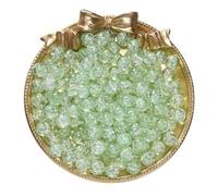 BTYQKZVPM Perline di Perle finte Tinte, Perline distanziatrici in Vetro craquelé da 8 mm Multicolore, 50/100 Pezzi, for la creazione di Gioielli Fai Te(Light Green,50pcs)