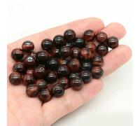 BTYQKZVPM Perline di Perle finte Tinte, Perline Rotonde sfuse in Pietra Naturale di Lava vulcanica Multicolore da 4-10 mm for la creazione Gioielli Fai Te(Red Tiger Eye,6mm- 56-60pcs)