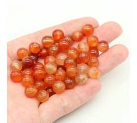 BTYQKZVPM Perline di Perle finte Tinte, Perline Rotonde sfuse in Pietra Naturale di Lava vulcanica Multicolore da 4-10 mm for la creazione Gioielli Fai Te(Red Agate 1,8mm-45-46pcs)