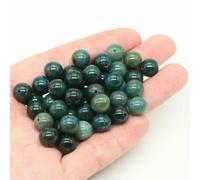 BTYQKZVPM Perline di Perle finte Tinte, Perline Rotonde sfuse in Pietra Naturale di Lava vulcanica Multicolore da 4-10 mm for la creazione Gioielli Fai Te(Moss Agate,4.0mm 85 to 90pcs)