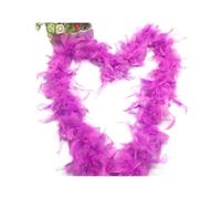 BTYQKZVPM Piume per Alberi di Natale, 40 g di Piume marabù Tacchino Boa Abito Scialle Sciarpa da Sposa Costume Finiture Multicolore 2 m(Purple Red)