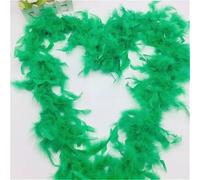 BTYQKZVPM Piume per Alberi di Natale, 40 g di Piume marabù Tacchino Boa Abito Scialle Sciarpa da Sposa Costume Finiture Multicolore 2 m(Grass Gn8)
