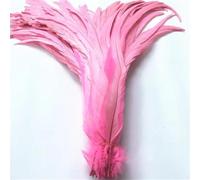 BTYQKZVPM Piume per Alberi di Natale, Piume di Coda Gallo for Decorazioni Artigianali Multicolor 16-18 Pollici 40-45 cm 100/20/500 Pezzi(Pinrk,500 PCS)