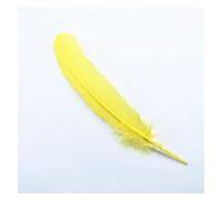 BTYQKZVPM Piume per Alberi di Natale, Piume Multicolor 25-30 Centimetri 10-12 Pollici Confezione da 10 50 100 Pezzi(Yellow,10 Piece)