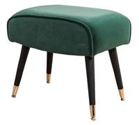 BTYQKZVPM Poggiapiedi ottomano in pelle, Multicolor Ottoman Footrest Stool With Legs Rectangle For Living Room Bedroom Vanity(Green,Suede)