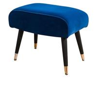 BTYQKZVPM Poggiapiedi ottomano in pelle, Multicolor Ottoman Footrest Stool With Legs Rectangle For Living Room Bedroom Vanity(Bule,Suede)