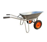 BTYQKZVPM Regali per la festa del papà carriola, carriola a Carrello da giardino in metallo spesso a doppia ruota, carro da costruzione/agricoltura