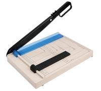 BTYQKZVPM Taglierina in metallo A4, taglierina a base in acciaio da 12 pollici con protezione di sicurezza e guida magnetica. Capacità di 15 fogli per cartoncino, vinile, artigianato e foto.