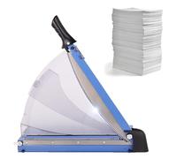 BTYQKZVPM Taglierina per Carta con ghigliottina, Taglierina for Carta a ghigliottina, capacità 40 Fogli, Morsetto Automatico, Blu