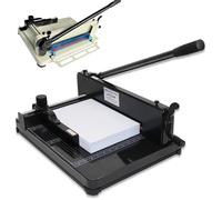 BTYQKZVPM Taglierina per Carta con ghigliottina, Taglierina for Carta capacità 400 Fogli Dimensioni Multiple Lama Multicolore Morsetto di bloccaggio(Black,A4)