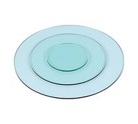 BTYQKZVPM Tavolo da pranzo rotondo in vetro, Piano del tavolo rotondo in vetro temperato, piano del tavolo da pranzo della cucina(55CM(22IN))