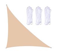 BTYQKZVPM Tenda da Giardino/terrazzo, Protezione Vela Parasole Triangolo rettangolo Multicolore(Beige,5X5X7.1m)