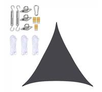 BTYQKZVPM Tenda da Giardino/terrazzo, Vela Parasole a Triangolo con Kit di Fissaggio Multicolore(Dark Gray,5 * 5 * 5m)