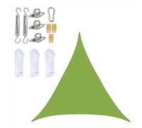 BTYQKZVPM Tenda da Giardino/terrazzo, Vela Parasole a Triangolo con Kit di Fissaggio Multicolore(Green,4 * 4 * 4m)