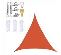 BTYQKZVPM Tenda da Giardino/terrazzo, Vela Parasole a Triangolo con Kit di Fissaggio Multicolore(Orange,4 * 4 * 4m)