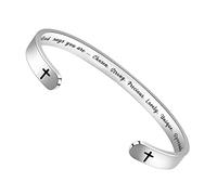 Btysun Braccialetti da donna per la festa della mamma, regalo da parte della figlia, regali ispiratori per donne, regali di laurea per lei, braccialetto motivazionale di compleanno, braccialetto