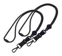 Buaak Confezione da 2 cordini staccabili resistenti con fibbia di sicurezza, cordino regolabile per badge d'identità, chiavi, telefono, gancio in metallo staccabile per insegnanti, personale, NHS