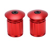 Buachois 2 Pezzi Bicicletta Manubrio Tappi,Tappi Manubrio,Tappi Terminali Manubrio Bici,Tappi Terminali Manubrio Regolabili in Lega di Alluminio per Manubri Bici da Strada BMX MTB da 18-20mm