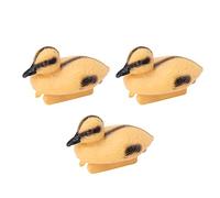 Buachois 3 Pezzi Decorazione Anatra Galleggiante,Anatroccolo Giallo Realistica Anatra in Plastica Figurina Ornamento Stagno per Pesci per Giardino Piscina Stagno da Pesca Fontana d'Acqua(#2)