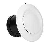 Buachois Anemostato Diffusore Aria, 4 Misure Valvola Ventilazione Scarico Soffitto, ABS Copertura Bocchetta Condotto Aria per Impianti Ventilazione (Umiltà)