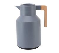 Buachois Caraffa Termica,1L Caraffa Termica per Caffè con Coperchio e Manico in Legno, Boccetta Sottovuoto a Doppia Parete, Caraffa Termica per Caffè a Ritenzione di Calore Sottovuoto(3#)