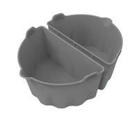 Buachois Divisore per Pentola a Cottura Lenta Inserto Divisorio per Casseruola in Silicone Riutilizzabile con Manico per La Cucina Domestica, Separatore Alimenti Multiuso per Slow Cooker