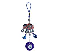 Buachois Malocchio Blu Turco con Amuleto,Pendente Occhio Azzurro a Goccia D'olio, Squisiti Accessori Pendenti Portafortuna per Specchietto Retrovisore Auto, Decorazioni Personalizzate