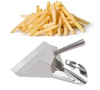 Buachois Paletta per Patatine Fritte, Pala per Popcorn, Paletta per Imbuto per Servire Alimenti in Acciaio Inossidabile Antiruggine per Snack, Dessert, Ghiaccio