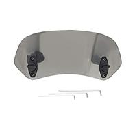 Buachois Parabrezza Moto Universale, Parabrezza Moto Deflettore,285 X 125mm Clip Regolabile su Prolunga Parabrezza Spoiler Deflettore Vento,Parabrezza Estensione per Moto