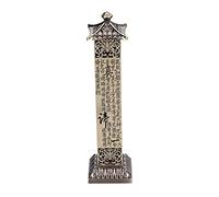 Buachois Porta Incenso,Torre per Bruciatore di Incenso in Rame,Portaincenso Portatile Retrò con Supporto per Bastoncini di Incenso, Supporto per Incenso Verticale per La Decorazione Domestica