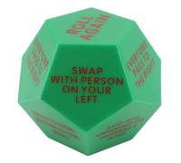 Buachois Present Exchange Dice, 12 Different Sides Plastic Santa Swap Game Xmas Present Exchange Dice for Holiday Party Festival Family Game Nights