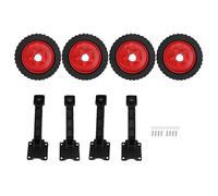 Buachois Ruota per Tosaerba Universale Regolabile Dismontabile in Plastica e Metallo per Impugnatura da 25mm a 28mm per Giardinaggio