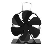 Buachois Ventilatore Stufa a Legna, Ventilatore Termico Portatile Lega Alluminio, Convertitore Calore Aria, Funzionamento senza Elettricità Stufe Camino Gaz Stufe Pellet