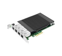 Buacoz Scheda di rete Gigabit PCIe X4 Quad-Port Server alimentato POE con scheda NIC Intel I350-T4 RJ45 Adattatore LAN Ethernet Supporto Windows Server Linux Ubuntu VMware