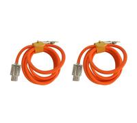 BUAGOUWZ 2X 120W 6A Super Fast Charge Type-C nel Silicone Liquido USB Rapido per Smart Phone Pixel Bold Data Line, Arancione 1.5M