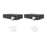 BUAGOUWZ 2X Adattatore Bluetooth 5.0 per Display Digitale, Trasmettitore e Ricevitore Bluetooth, 3,5 mm AUX, Uscita, Riproduzione di Schede TF U Disk
