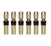 BUAGOUWZ 6 Pezzi Testa Pistone A Tre Stadi Testa in Rame Ad Alta Pressione 6 mm Pompa Ad Alta Pressione 30 MPa Parti di Riparazione