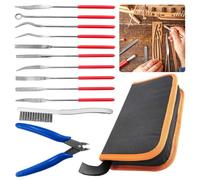 BUAGOUWZ Set di File Ago 3x140mm |Mini File Assorted 10 Pezzi Set per Precisione per Gioielli, Strumenti Fai-Da-Te In Legno