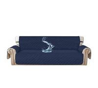 BUAOGDVG 100% Impermeabile Copripoltrona 1 Posti Con Braccioli, Copridivani Trapuntato Con Tasche, Salvadivano Antiscivolo Antimacchia(K,4 Posti (L 202 CM))