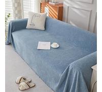 BUAOGDVG Copridivano antiscivolo, copridivano angolare reversibile for 1, 2, 3 o 4 posti, copertura completa, antipolvere, antimacchia(Bleu,180x260cm)