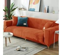 BUAOGDVG Copridivano elasticizzato, copridivano universale turchese in peluche for divano da 1/2/3/4 posti con braccioli for la protezione dei mobili(Coucher de Soleil,2-Seater)