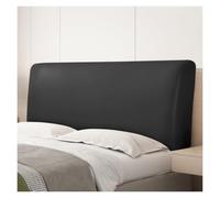 BUAOGDVG Copritestiera Letto Matrimoniale Ecopelle Copri Testata Letto | Una Piazza E Mezza Elastica Universale Copertura per Testiera per Letto Protezione(Black,2-2.2m)