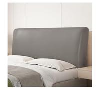 BUAOGDVG Copritestiera Letto Matrimoniale Ecopelle Copri Testata Letto | Una Piazza E Mezza Elastica Universale Copertura per Testiera per Letto Protezione(Gray brown,1.2-1.4m)