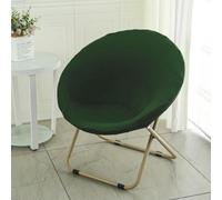 BUAOGDVG Petit Fauteuil Pliable de Salon & Chambre Rond Lecture Pliante Fauteuils D'appoint Portable Chaise en Métal