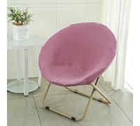 BUAOGDVG Petit Fauteuil Pliable de Salon & Chambre Rond Lecture Pliante Fauteuils D'appoint Portable Chaise en Métal