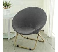 BUAOGDVG Petit Fauteuil Pliable de Salon & Chambre Rond Lecture Pliante Fauteuils D'appoint Portable Chaise en Métal