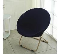 BUAOGDVG Petit Fauteuil Pliable de Salon & Chambre Rond Lecture Pliante Fauteuils D'appoint Portable Chaise en Métal