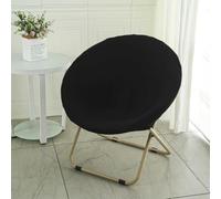 BUAOGDVG Petit Fauteuil Pliable de Salon & Chambre Rond Lecture Pliante Fauteuils D'appoint Portable Chaise en Métal